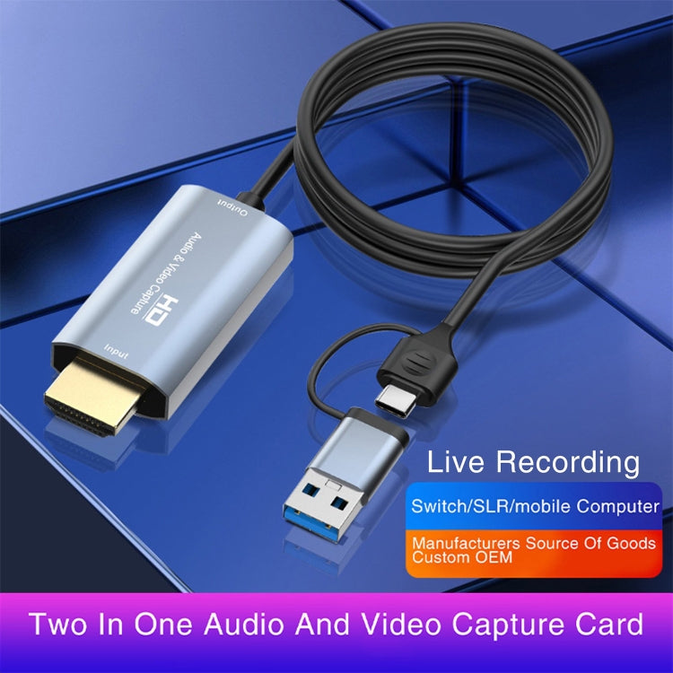 Z36 HDMI/M to USB-Type C/M HD Video Capture Card, Length: 2m, Z36