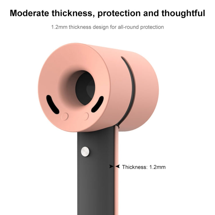 Hairdryer Shockproof Silicone Protective Case For Dyson(Coral Orange)