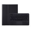 OP12-A Lambskin Texture Ultra-thin Bluetooth Keyboard Leather Case with Touchpad, OP12-A