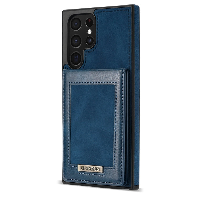 N.Bekus Vertical Flip Card Slot RFID Phone Case, For Samsung Galaxy S22 Ultra 5G