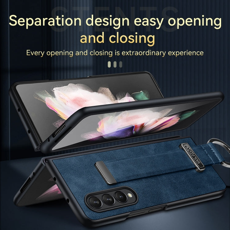 SULADA Cool Series PC + Leather Texture Skin Feel Shockproof Phone Case, For Samsung Galaxy Z Fold4, For Samsung Galaxy Z Flip4