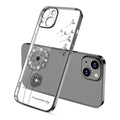 Electroplating Diamond Dandelion TPU Phone Case, For iPhone 14, For iPhone 14 Plus, For iPhone 14 Pro