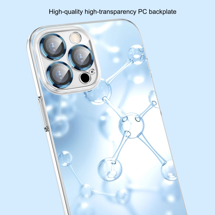 Glass Lens Film Clear PC Phone Case, For iPhone 14, For iPhone 14 Plus, For iPhone 14 Pro, For iPhone 14 Pro Max
