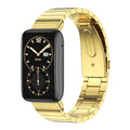Mijobs Bamboo Stainless Steel Metal Watch Band, For Xiaomi Mi Band 7 Pro