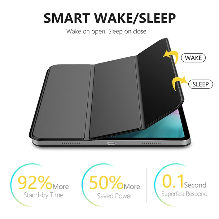 Double-sided Clip 3-fold Magnetic Smart Leather Tablet Case, For iPad mini 6 / mini 2024