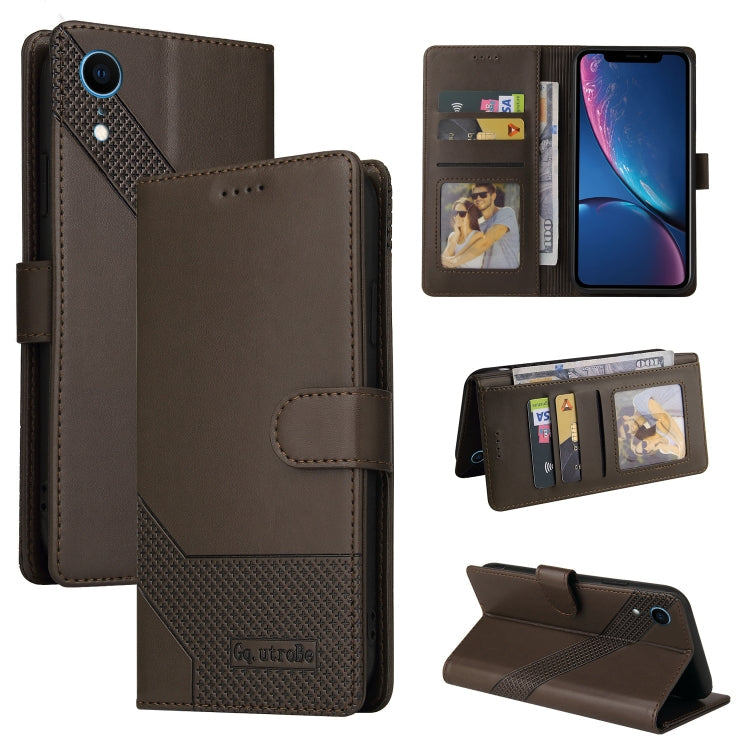 GQUTROBE Skin Feel Magnetic Leather Phone Case, For iPhone 11 Pro, For iPhone 11, For iPhone XR, For iPhone XS Max