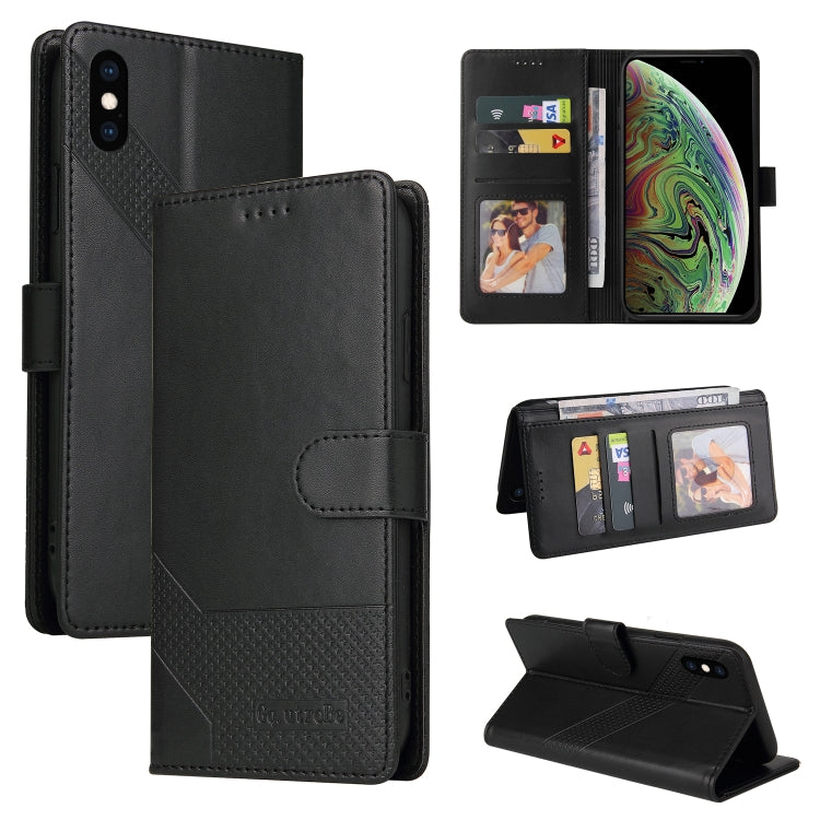 GQUTROBE Skin Feel Magnetic Leather Phone Case, For iPhone 11 Pro, For iPhone 11, For iPhone XR, For iPhone XS Max