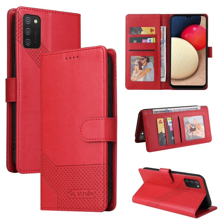 GQUTROBE Skin Feel Magnetic Leather Phone Case, For Samsung Galaxy A23, For Samsung Galaxy A02, For Samsung Galaxy A02s, For Samsung Galaxy A03s