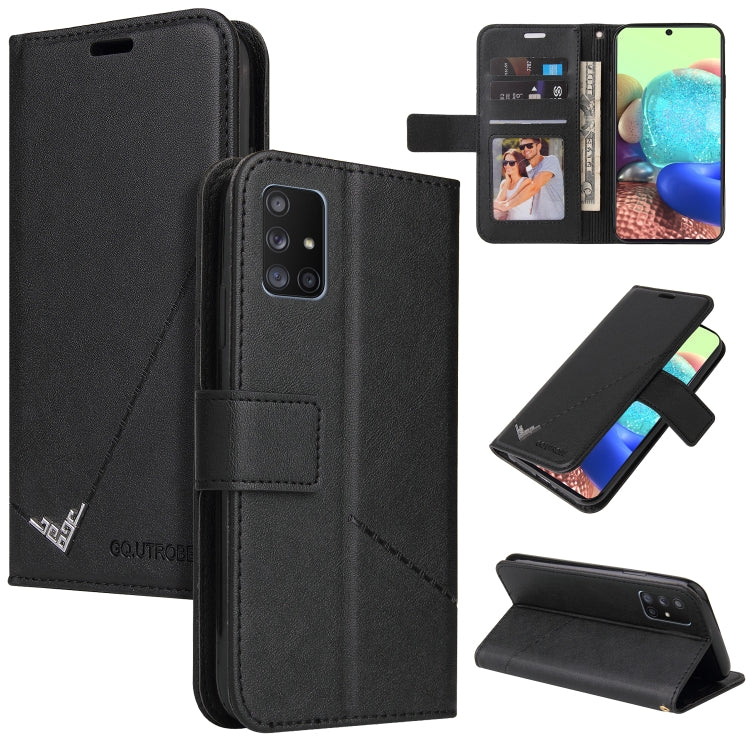 GQUTROBE Right Angle Leather Phone Case, For Samsung Galaxy A21s, For Samsung Galaxy Note10 Lite / A81, For Samsung Galaxy A71, For Samsung Galaxy A51