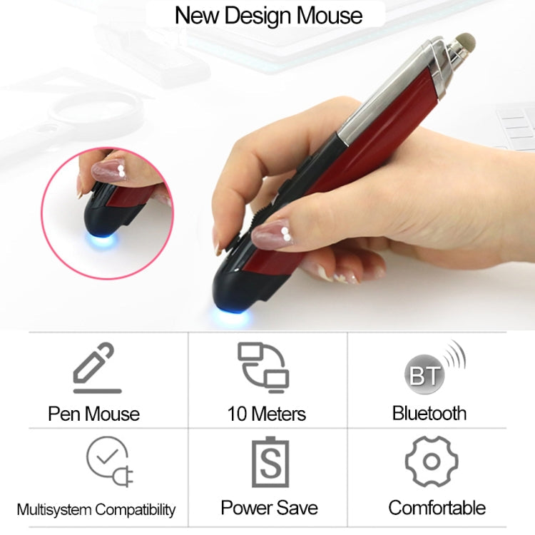 PR-08 Multifunctional Wireless Bluetooth Pen Mouse Capacitive Pen Mouse(Blue)