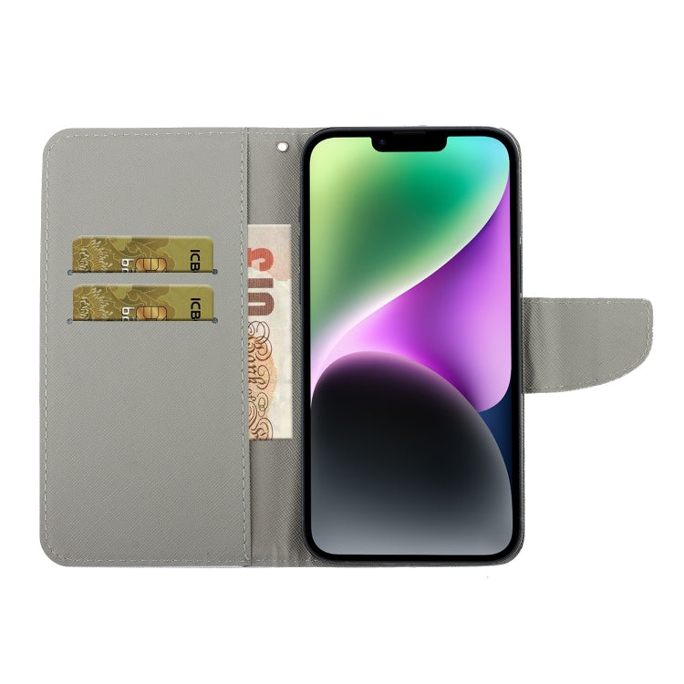 Colored Drawing Leather Phone Case, For iPhone XR