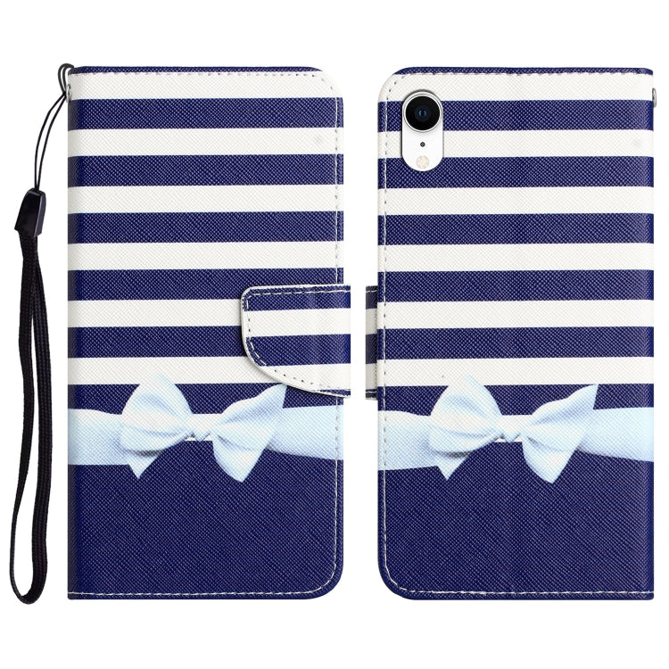 Colored Drawing Leather Phone Case, For iPhone XR