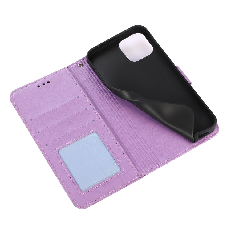 Skin Feel Embossed Sunflower Horizontal Leather Case, For iPhone 13, For iPhone 13 mini, For iPhone 13 Pro, For iPhone 13 Pro Max