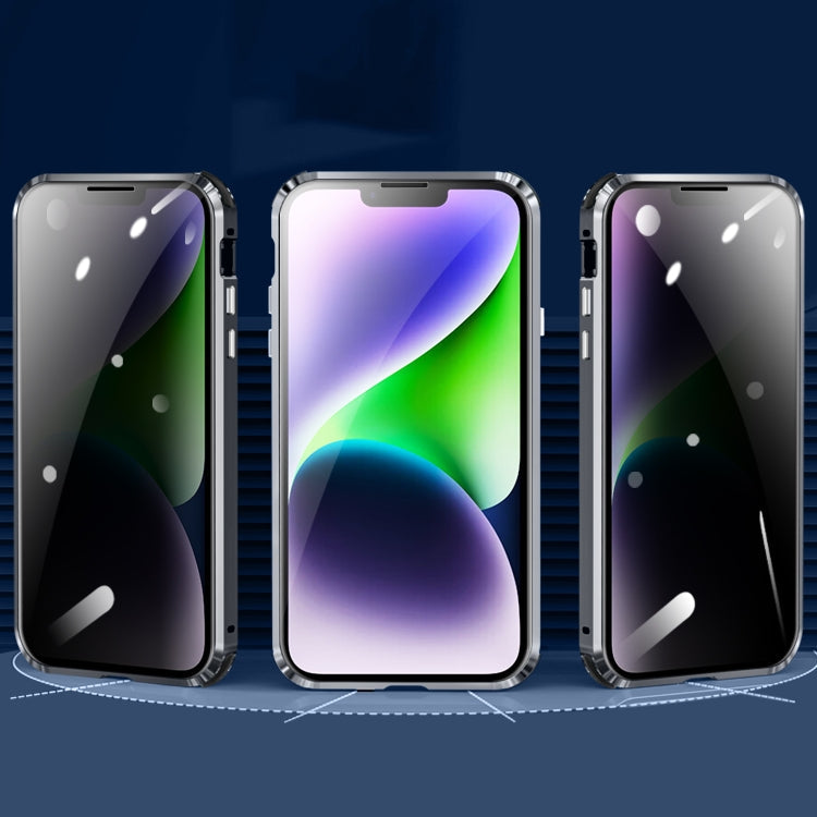 Magnetische Anti-Spionage-Schutzhülle aus gehärtetem Glas für iPhone 14, iPhone 14 Plus, iPhone 14 Pro