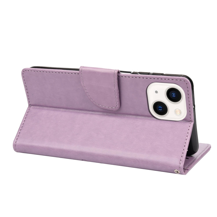 Butterfly Flower Pattern Flip Leather Phone Case, For iPhone 14, For iPhone 14 Plus, For iPhone 14 Pro