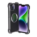 R-JUST RJ51 Hollow Shockproof Metal Phone Case, For iPhone 14, For iPhone 14 Plus, For iPhone 14 Pro, For iPhone 14 Pro Max