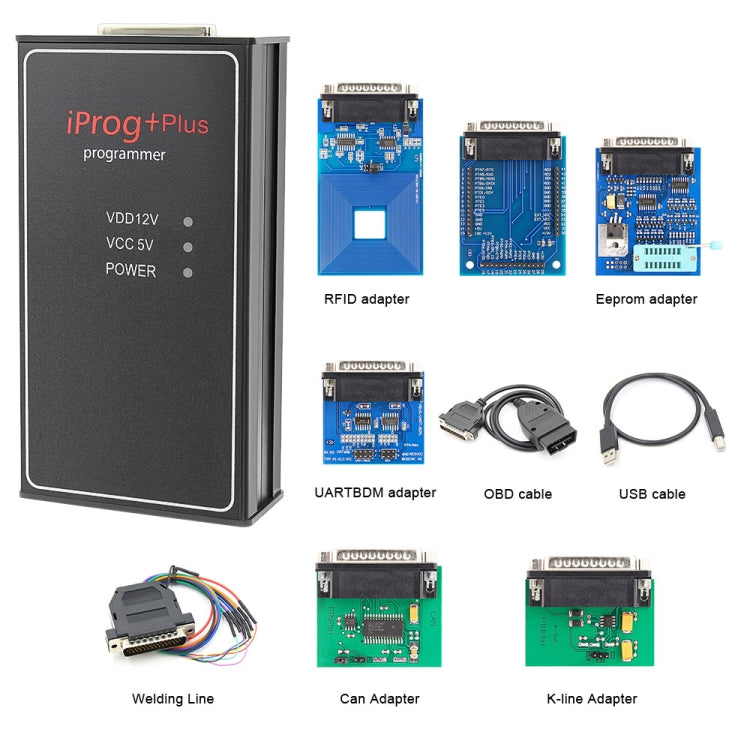 IPROG+ Plus 777 Car Programmer Support IMMO + Mileage Correction + Airbag Reset Tool, Car Programmer