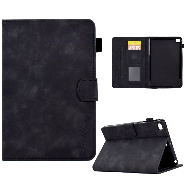 Embossed Smile Flip Tablet Leather Smart Case, For iPad mini 5/4/3/2/1