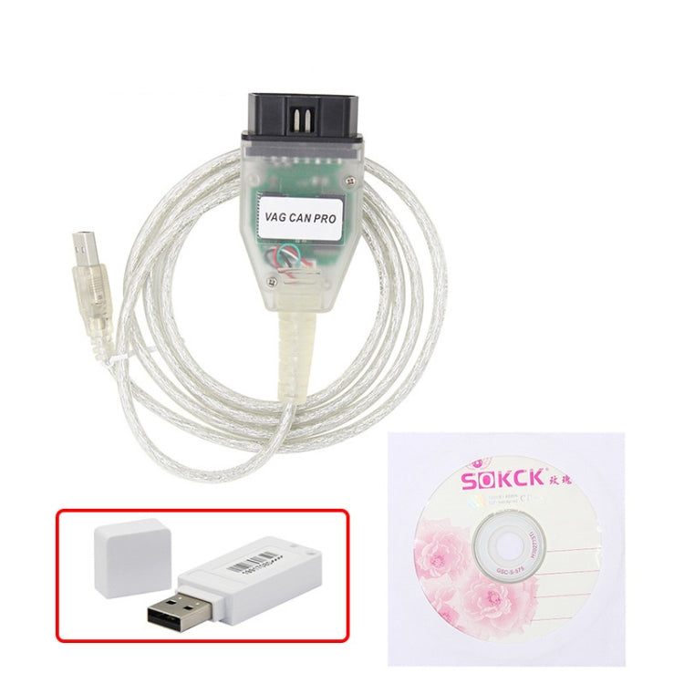 For Volkswagen / Audi VCP CAN PRO Diagnostic Cable Tools with Dongle, For Volkswagen / Audi