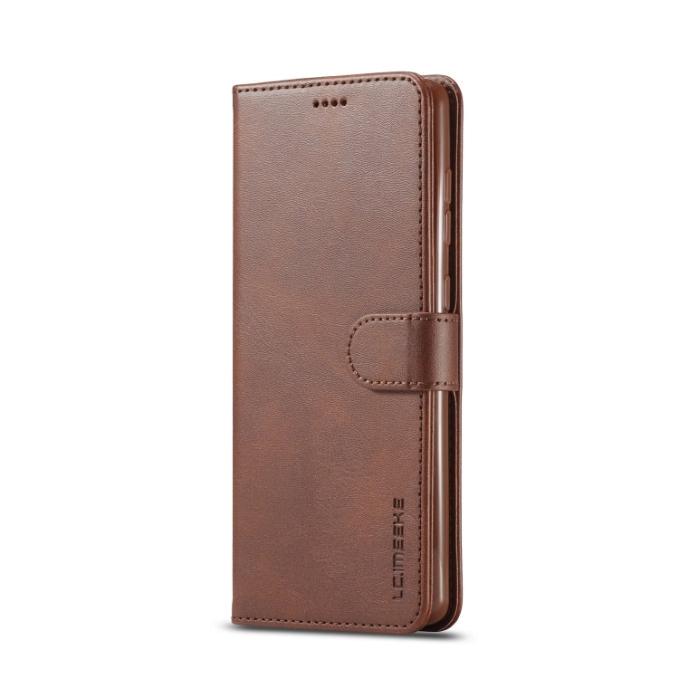 LC.IMEEKE Calf Texture Horizontal Flip Leather Case, with Holder & Card Slots & Wallet & Photo Frame, For Galaxy A41