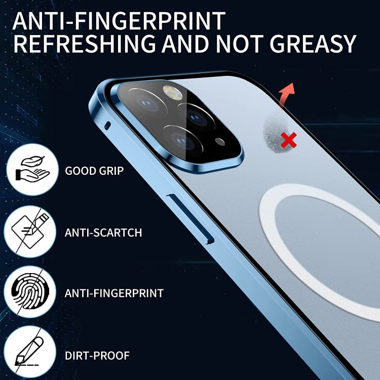 360 Full Body Magnetic Frosted Magsafe Phone Case, For iPhone 12, For iPhone 12 Pro, For iPhone 12 Pro Max, For iPhone 11 Pro, For iPhone 11 Pro Max