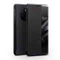 QIALINO Genuine Leather Side Window View Smart Phone Case, For Huawei Mate 50 Pro, For Huawei Mate 50, For Huawei P30, For Huawei P50, For Huawei P50 Pro