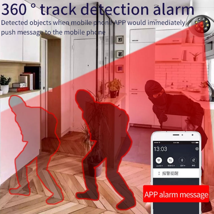 DP31 2,0 MP HD-Glühbirnen-WLAN-Überwachungskamera, unterstützt Bewegungserkennung, duale Lichtquelle (Weiß)