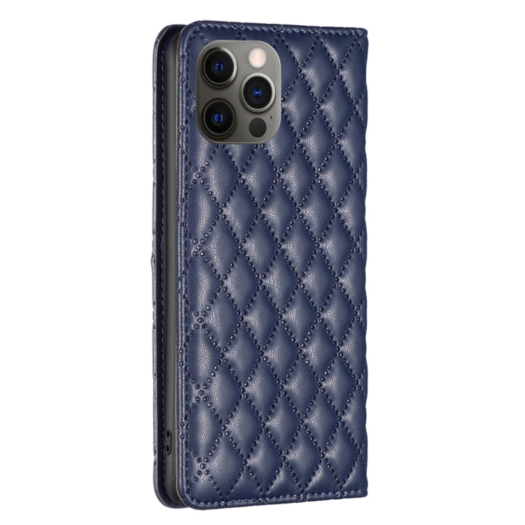 Diamond Lattice Magnetic Leather Flip Phone Case, For iPhone 12 / 12 Pro, For iPhone 11 Pro Max, For iPhone 11 Pro, For iPhone 11