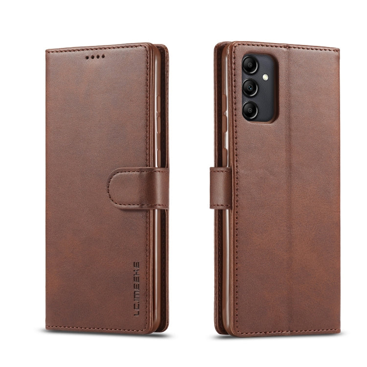 LC.IMEEKE Calf Texture Leather Phone Case, For Samsung Galaxy A14 4G/5G