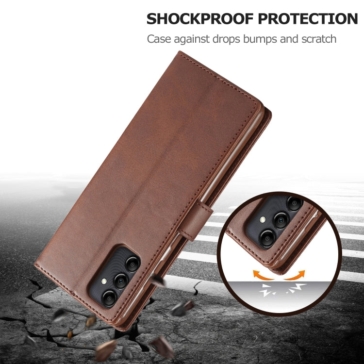 LC.IMEEKE Calf Texture Leather Phone Case, For Samsung Galaxy A14 4G/5G