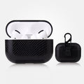 Sturzgeschützte Schutzhülle aus PU-Leder mit Schlangenleder-Textur und Karabiner, für AirPods Pro, für AirPods 1 & 2