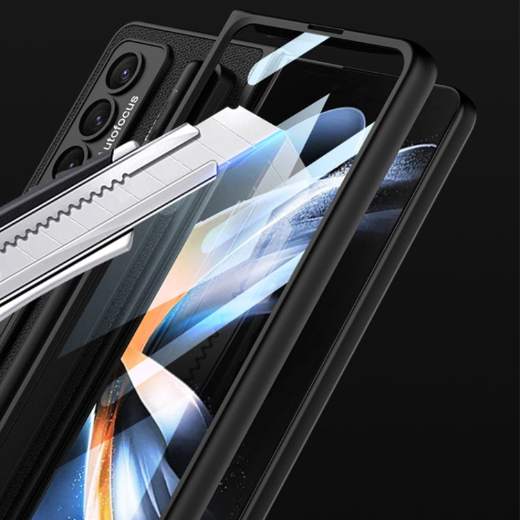 GKK Ultra-thin Shockproof Leather Protective Case with Holder & Pen Slots, For Samsung Galaxy Z Fold4