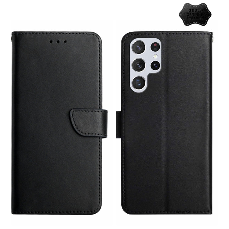 Genuine Leather Fingerprint-proof Flip Phone Case, For Motorola Moto E22 4G, For Motorola Moto G72 4G, For OPPO A17, For Realme 10 4G, For Realme 10 5G, For Realme C33, For Xiaomi Redmi A1+, For Samsung Galaxy S23 Ultra 5G, For Samsung Galaxy S23 5G   ...