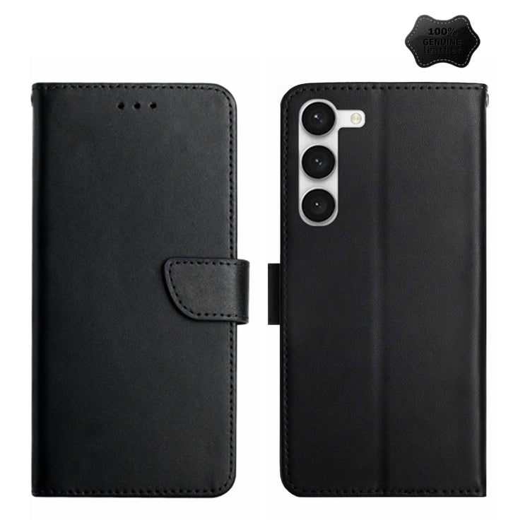 Genuine Leather Fingerprint-proof Flip Phone Case, For Motorola Moto E22 4G, For Motorola Moto G72 4G, For OPPO A17, For Realme 10 4G, For Realme 10 5G, For Realme C33, For Xiaomi Redmi A1+, For Samsung Galaxy S23 Ultra 5G, For Samsung Galaxy S23 5G   ...