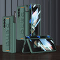 GKK Magnetic Fold Hinge Shockproof Phone Case with Wrist Strap, For Samsung Galaxy Z Fold3 5G