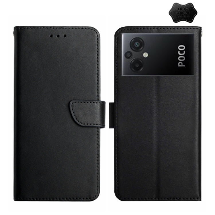 Genuine Leather Fingerprint-proof Flip Phone Case, For Xiaomi Redmi 11 Prime 4G, For Xiaomi Redmi 11 Prime 5G, For Xiaomi Redmi Note 12 China, For Xiaomi Redmi Note 12 Pro 5G China, For Xiaomi Redmi Note 12 Pro+ China/12 Explorer                       ...