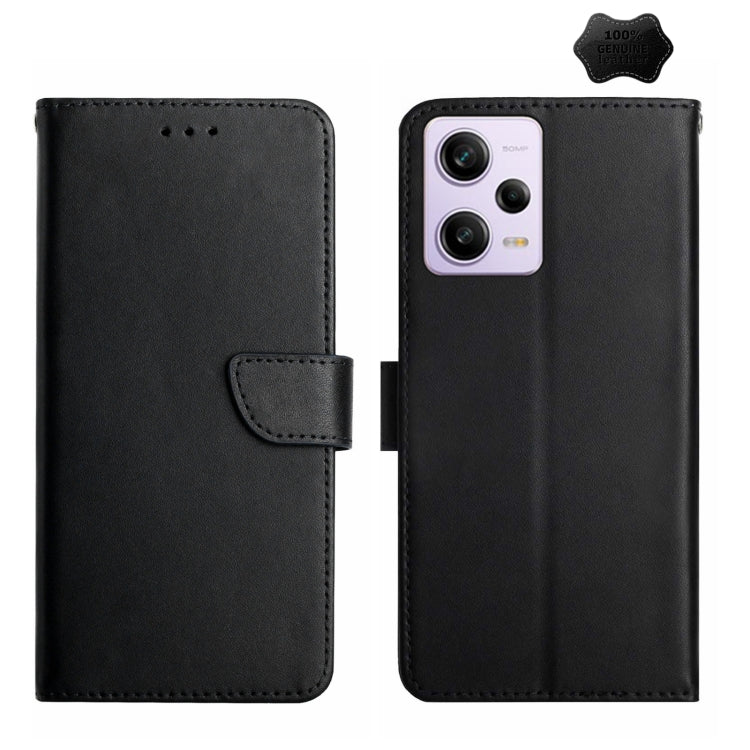 Genuine Leather Fingerprint-proof Flip Phone Case, For Xiaomi Redmi 11 Prime 4G, For Xiaomi Redmi 11 Prime 5G, For Xiaomi Redmi Note 12 China, For Xiaomi Redmi Note 12 Pro 5G China, For Xiaomi Redmi Note 12 Pro+ China/12 Explorer                       ...