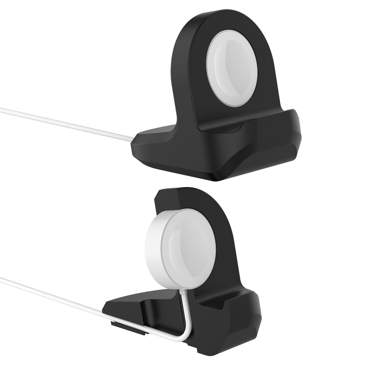 For Apple Watch Smart Watch Silicone Charging Stand Without Charger(Black)