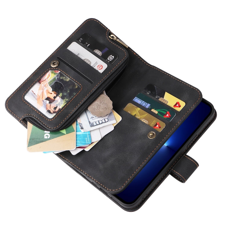 Multifunctional Card Slot Zipper Wallet Flip Leather Phone Case, For iPhone 13, For iPhone 13 Pro, For iPhone 13 Pro Max, For iPhone 14 Pro Max, For iPhone 14 Pro