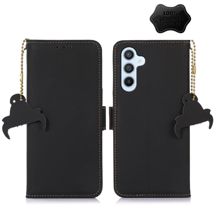 Genuine Leather Magnetic RFID Leather Phone Case, For Samsung Galaxy S22 Ultra 5G, For Samsung Galaxy S23+ 5G, For Samsung Galaxy S23 5G, For Samsung Galaxy S23 Ultra 5G