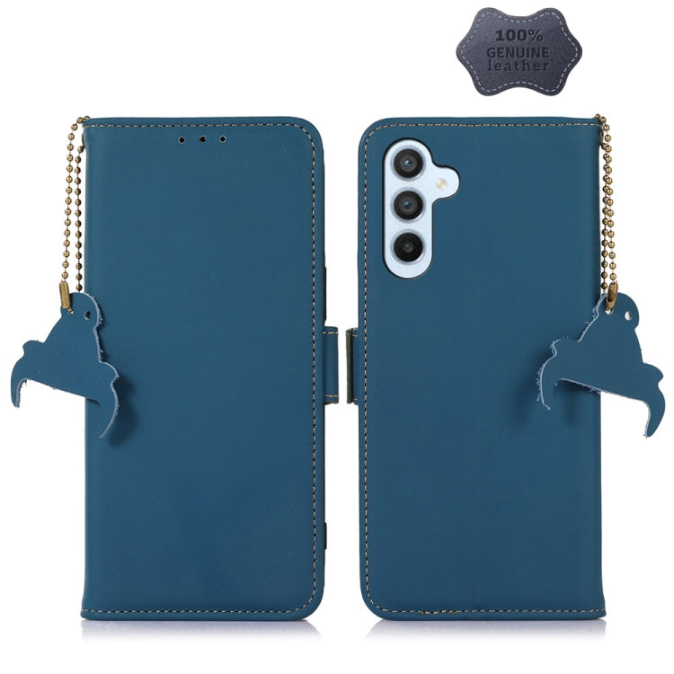 Genuine Leather Magnetic RFID Leather Phone Case, For Samsung Galaxy S22 Ultra 5G, For Samsung Galaxy S23+ 5G, For Samsung Galaxy S23 5G, For Samsung Galaxy S23 Ultra 5G