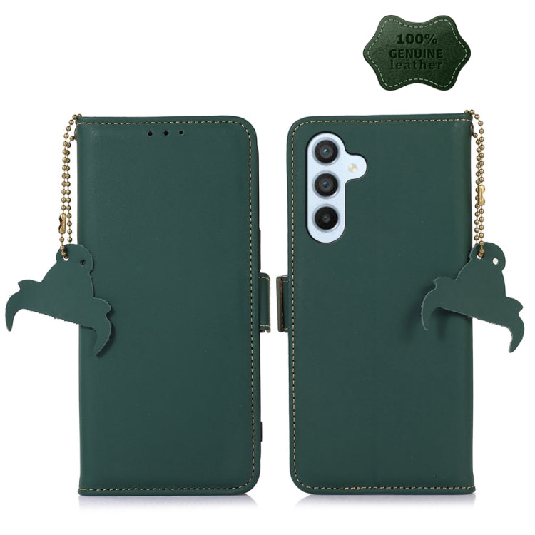 Genuine Leather Magnetic RFID Leather Phone Case, For Samsung Galaxy S22 Ultra 5G, For Samsung Galaxy S23+ 5G, For Samsung Galaxy S23 5G, For Samsung Galaxy S23 Ultra 5G