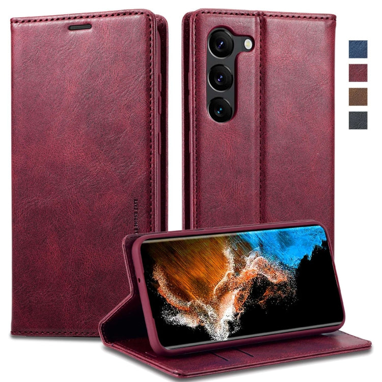 LC.IMEEKE RFID Anti-theft Leather Phone Case, For Samsung Galaxy S23 5G, For Samsung Galaxy S23+ 5G, For Samsung Galaxy S23 Ultra 5G