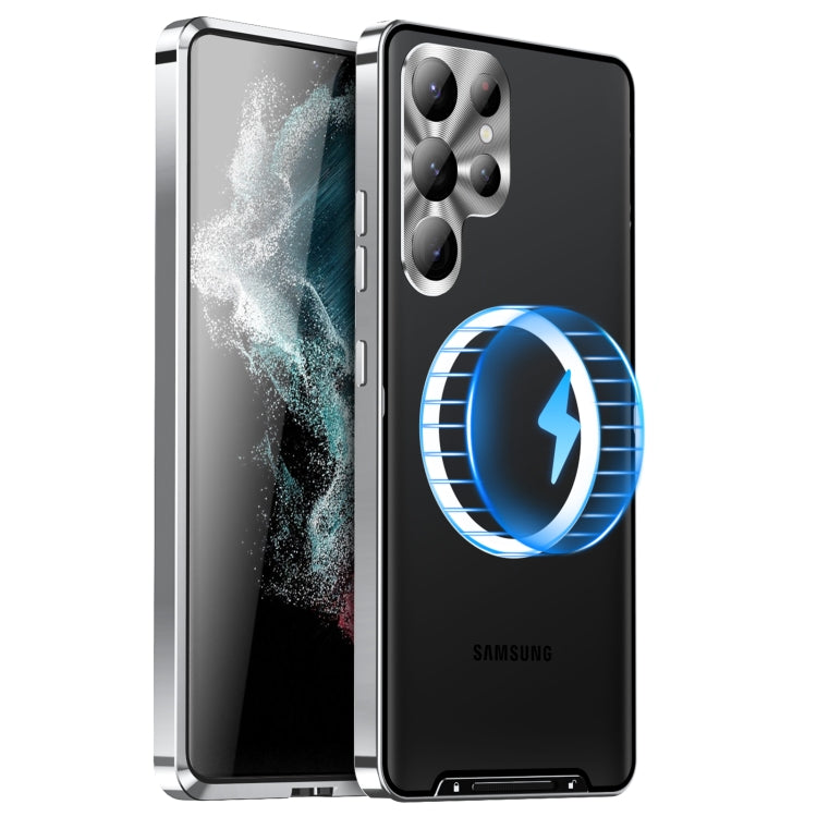 MagSafe Magnetic Frosted Metal Phone Case, For Samsung Galaxy S23 5G, For Samsung Galaxy S23 Ultra 5G, For Samsung Galaxy S23+ 5G