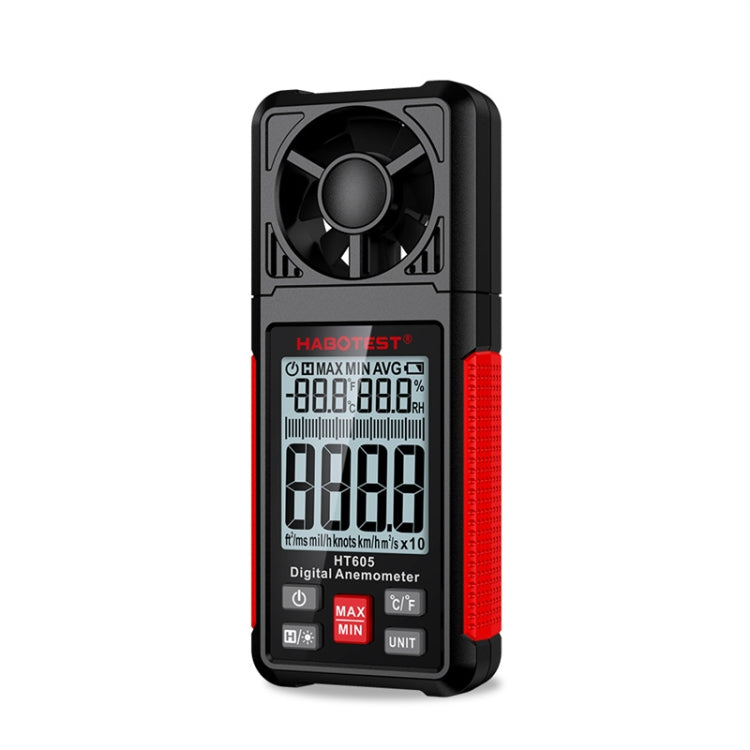 HABOTEST HT605 Portable Intelligent Digital Display Handheld Wind Speed Tester, HT605