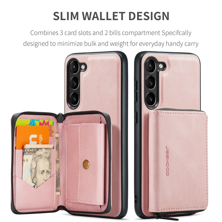 JEEHOOD Magnetic Zipper Horizontal Flip Leather Phone Case, For Samsung Galaxy S24+ 5G, For Samsung Galaxy S24 5G, For Samsung Galaxy S23 Ultra 5G, For Samsung Galaxy A53 5G