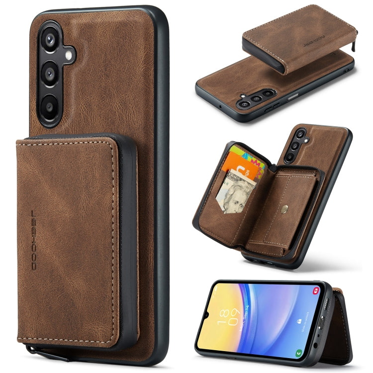 JEEHOOD Magnetic Zipper Horizontal Flip Leather Phone Case, For Samsung Galaxy A15 5G, For Samsung Galaxy A55 5G, For Samsung Galaxy A35 5G, For Samsung Galaxy S24 Ultra 5G