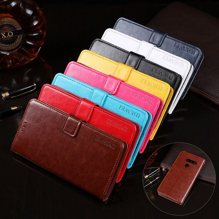idewei Crazy Horse Texture Horizontal Flip Leather Case with Holder & Card Slots & Wallet, For LG G8 ThinQ, For LG K20 (2019), For LG K40S