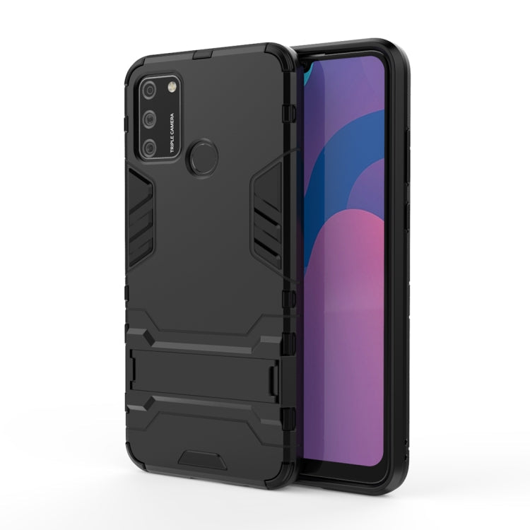PC + TPU Anti-fall Protective Case with Invisible Holder, For Huawei Honor 9A, For Huawei Honor Play 4T Pro