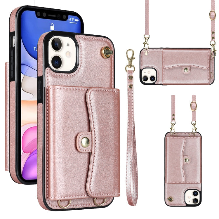 RFID Card Slot Phone Case with Long Lanyard, For iPhone 11, For iPhone 11 Pro, For iPhone 11 Pro Max, For iPhone X / XS